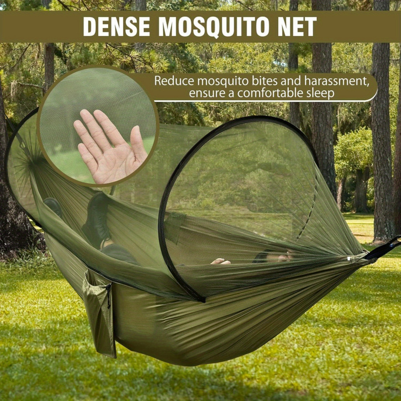 Outdoor Camping Bug Zapper - 2-In-1 Camping Hammock With Mosquito Net