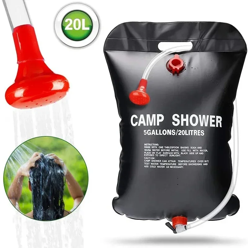 Portable Camping Shower - Large Capacity 20L Outdoor Shower Bag