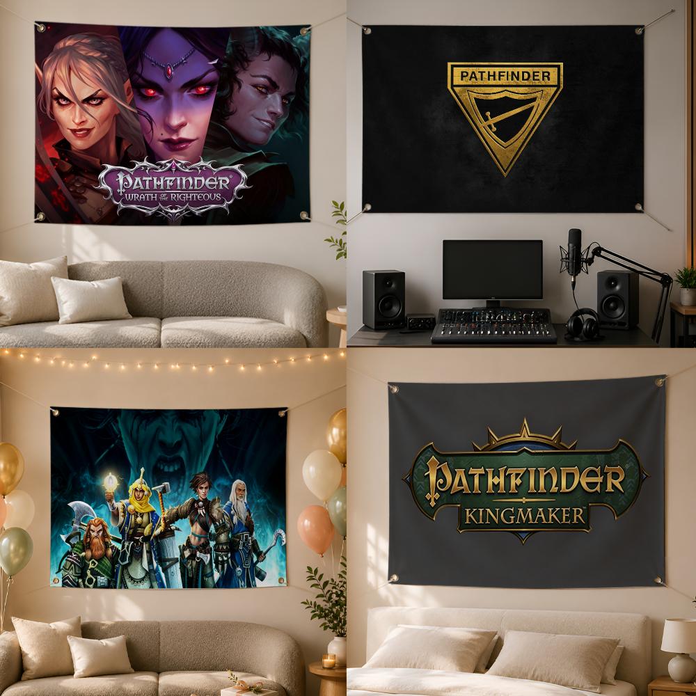 Outdoor Camping Rpg - Game Pathfinder Fantasy RPG Flags Wall