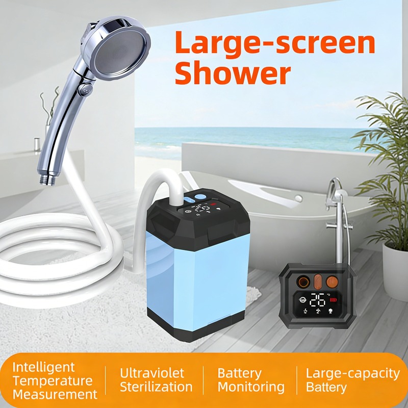 Portable Camping Shower - 5400mAh/9000mAh Outdoor Portable Camping Shower with