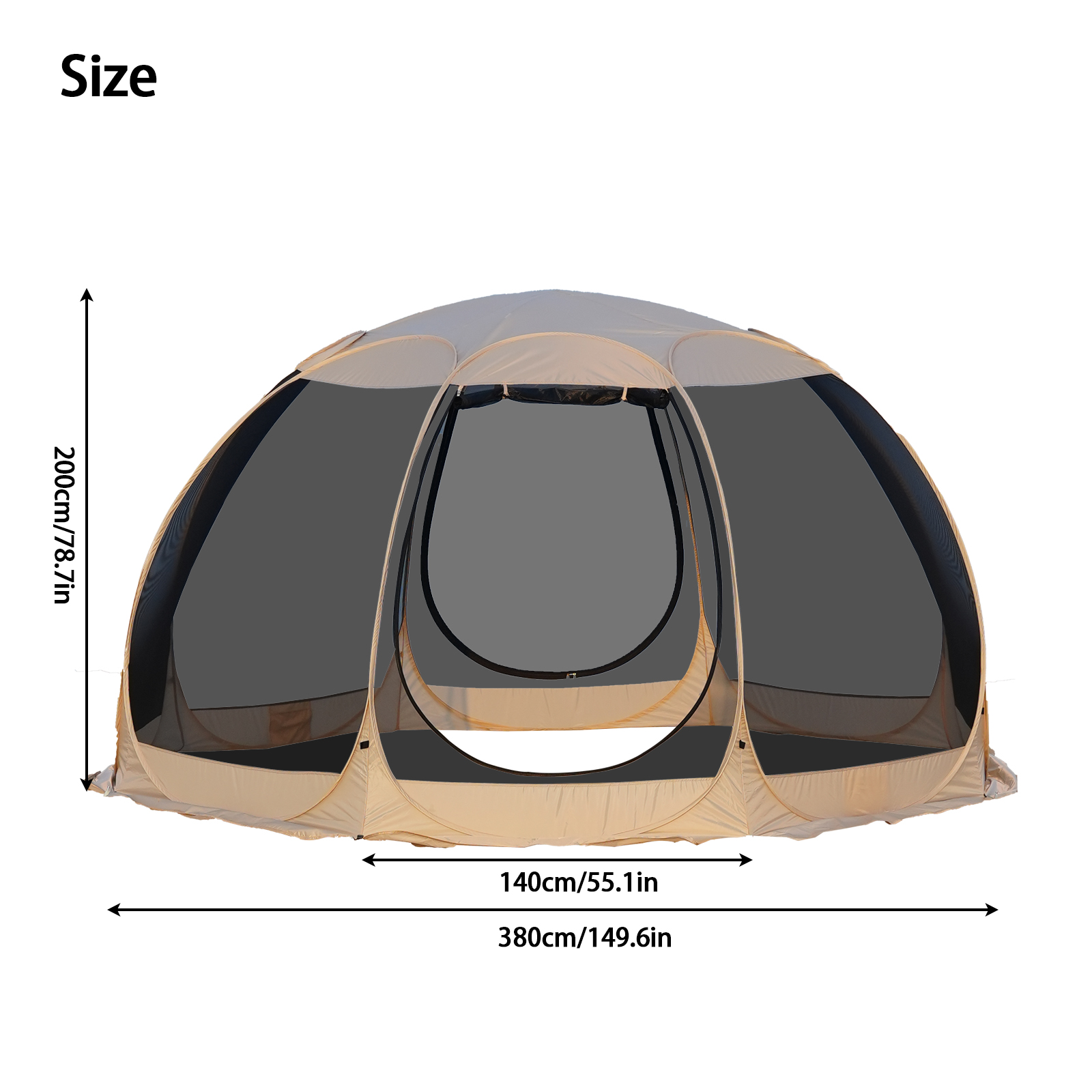 PAKICETUS Pop‑up Screen Tent 4 - Outdoor Camping Automatic Quick Opening Tent 评论和价格