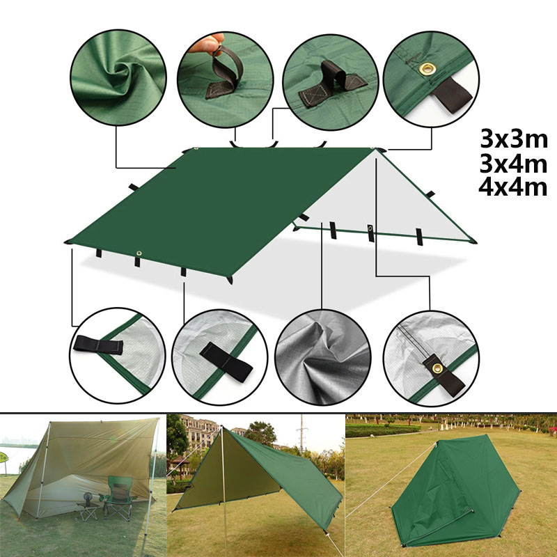4x4m 4x3m 3x3m 19 Hang Points  - Outdoor Camping Automatic Quick Opening Tent 评论和价格