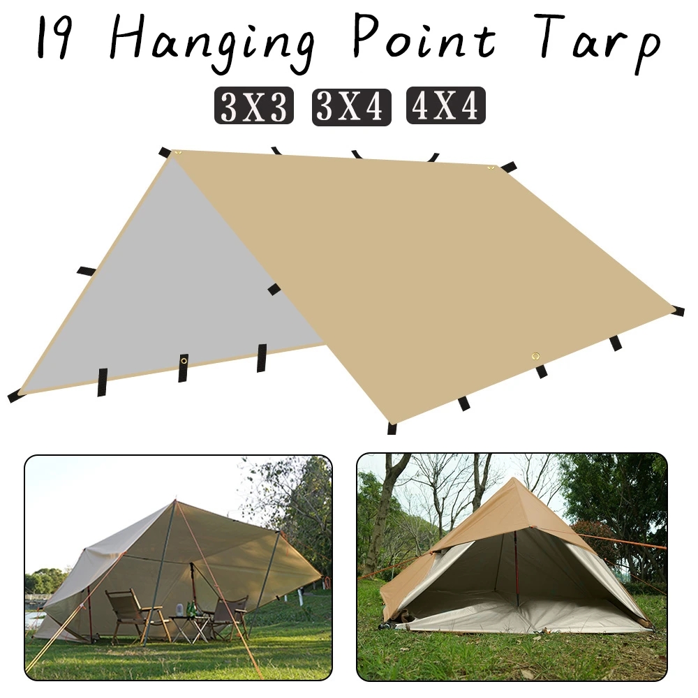 4x4m 4x3m 3x3m 19 Hang Points  - Outdoor Camping Automatic Quick Opening Tent 评论和价格