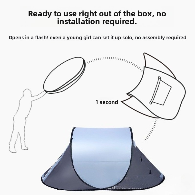 Hand Throw Pop Up Boat Tent Po - Outdoor Camping Automatic Quick Opening Tent 评论和价格
