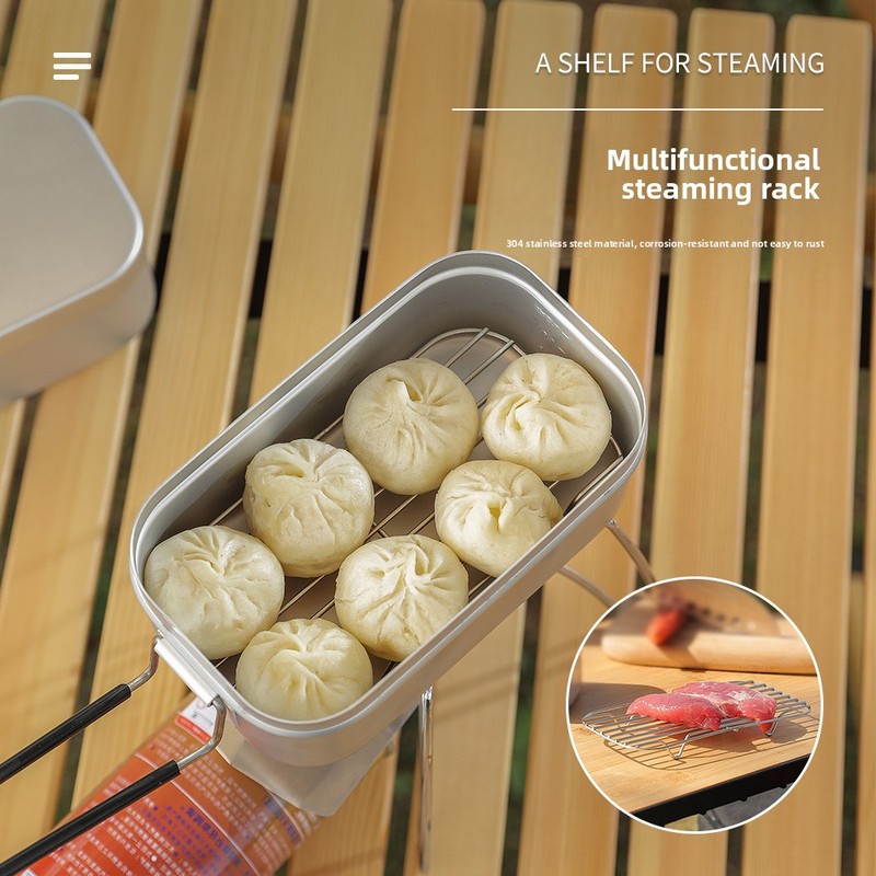 Japanese Aluminum Lunch Box Ou - Japanese Outdoor Camping 评论和价格