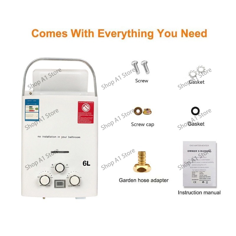 Water Heater 6L Outdoor Campin - Outdoor Camping Hot Water Heater 评论和价格