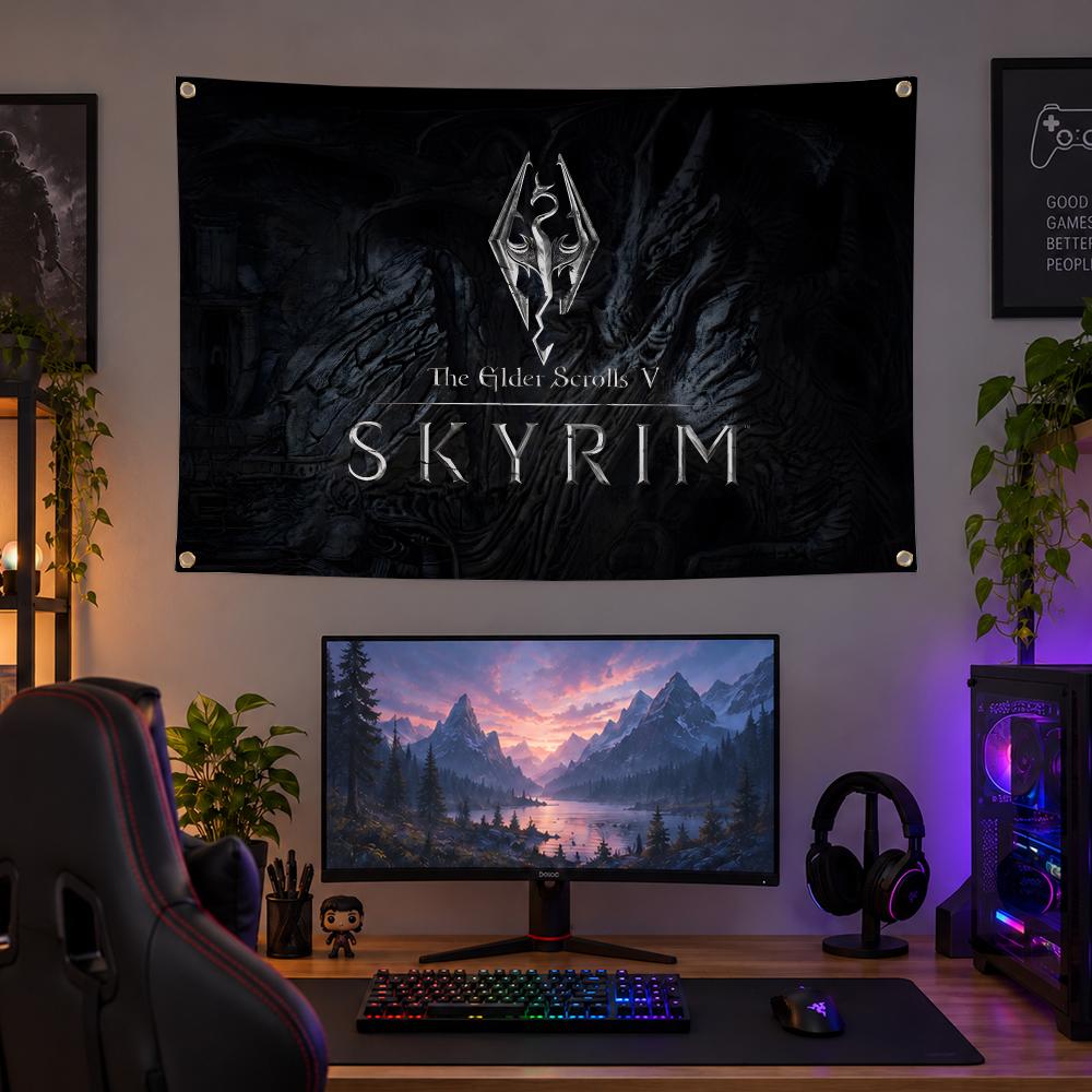 Game Skyrim RPG Flags Personal - Outdoor Camping Rpg 评论和价格