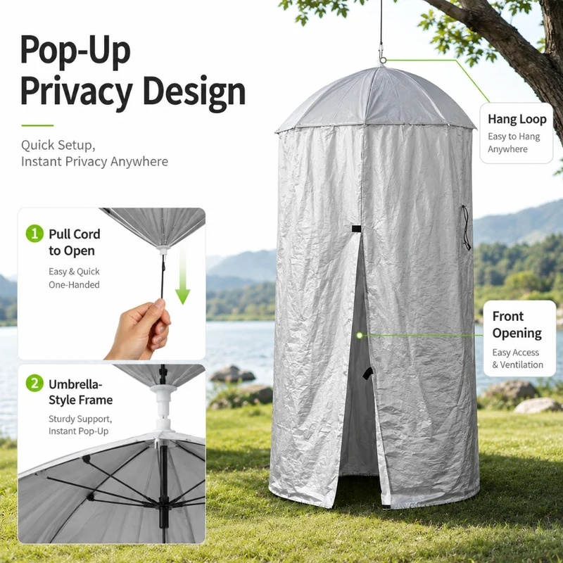 Outdoor Portable Hanging Priva - Outdoor Camping Automatic Quick Opening Tent 评论和价格