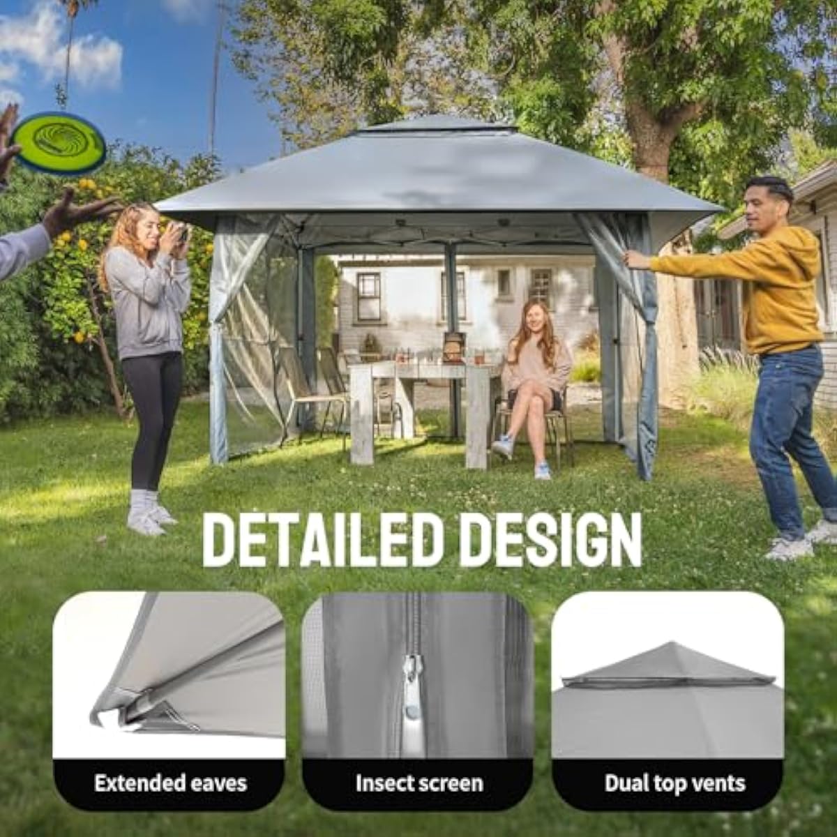 13x13 ft Instant Canopy Tent w - Outdoor Camping Canopy 评论和价格