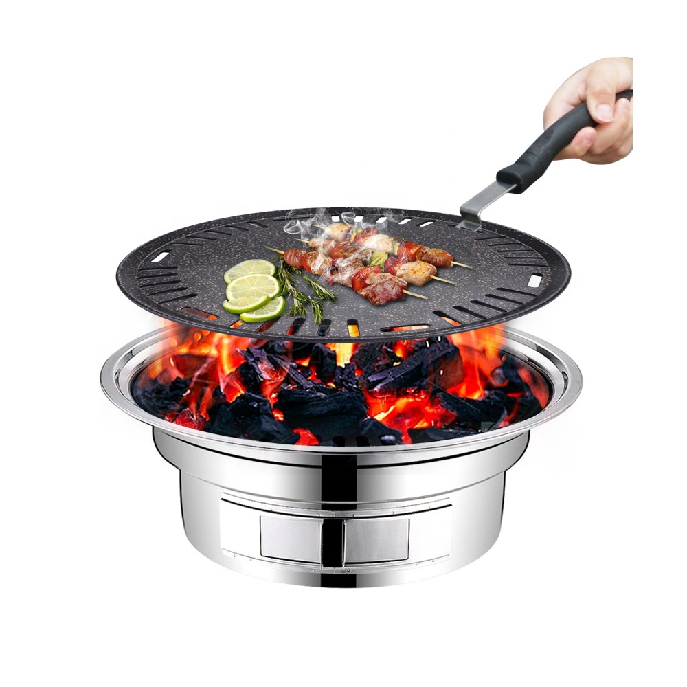 Aluminum Round Bbq Plate Non S - Outdoor Camping Korea 评论和价格