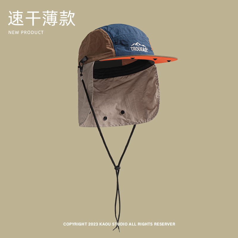 Summer Outdoor Camping Sunscre - Camping Outdoor Quick Drying Sun Neck Protection Cap Hat 评论和价格