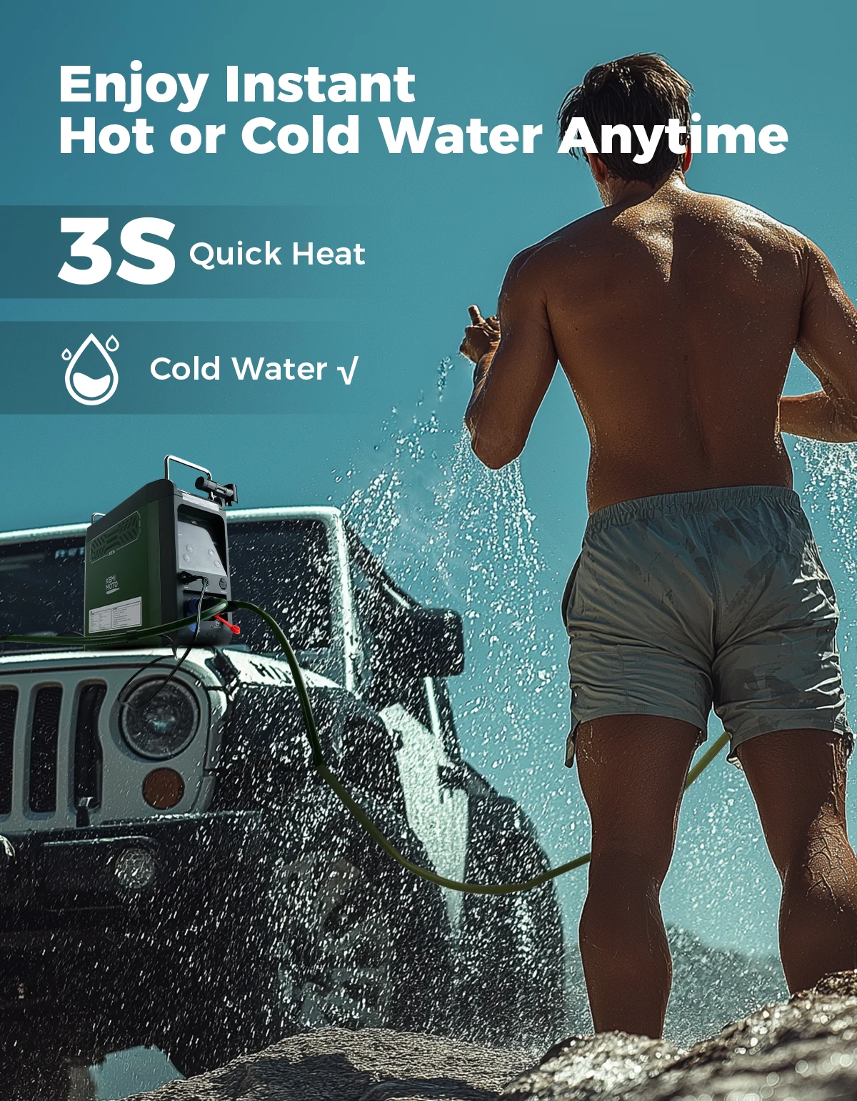 UTV 3s Instant Hot 20,000 BTU  - Outdoor Camping Hot Water Heater 评论和价格